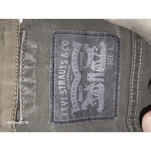 Levi's Two Tone Canvas Jacket Green Mens Size Large - Picture 4 of 5